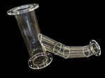Pipe made of acrylic glass